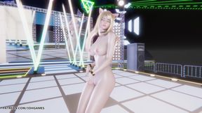 I Ren - Butt - Ahri Sexy Naked Dance
