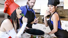 ”Daughter Swap - Culinary Prick Cuties - Savannah Sixx, Gianna Gem”