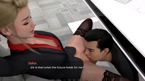 Moving Down: husband eats his dominant wife's pussy under her desk in the office ep.44