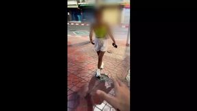 19yr Old Girl Masturbates Stranger for Cum on Face