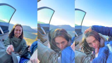 Public Roadside Blowjob from a Slutty Hitchhiker