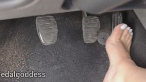Hard Revving Renault Clio, Sandal and barefoot