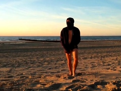 Naked at the beach