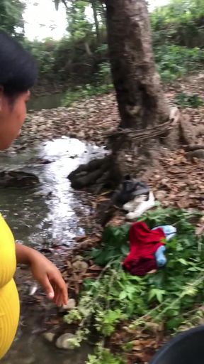 Thrilling moment from &quot;Pervert records me and touches me while I wash my clothes in the river&quot;