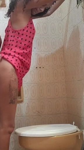 My Stepdad Sneaked Into the Bathroom to Fuck Me 100% Anal