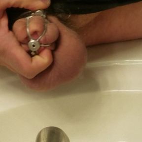 Frustrating session in Permanent Chastity