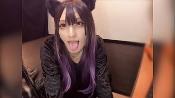 Individual shooting Video masturbating by a cute man with a cat ear