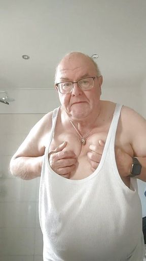 Show Tits, Belt My Asshole and Tits and Show Marks on My Chest