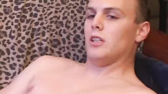 Amateur Twink Phil Strokes His Cock and Fingers His Ass