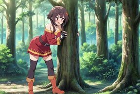 Forest Sex Walk Megumin and Kazuma in Ai Adaptation Konosuba