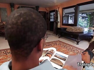 Mature tranny fucks like pro