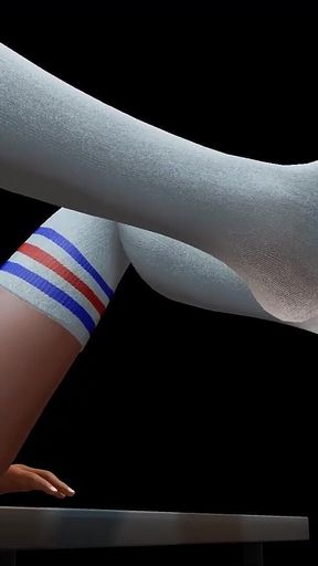 Long Socks Footjob with Gender Bender Chucky