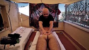 massage ends in fuck and super cumshot!!! - by leo bulgari & tony snow