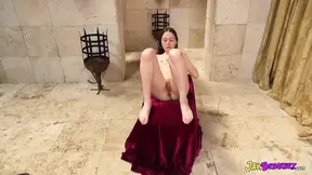 Scrawny girl takes on huge black cock