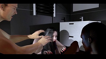 NTR Beauty cheating wife and BBC boss get fuck in front of her husban - 3D Hentai- V441