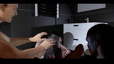 NTR Beauty cheating wife and BBC boss get fuck in front of her husban - 3D Hentai- V441