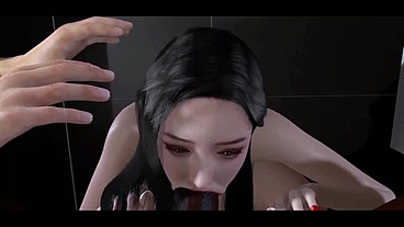 NTR Beauty cheating wife and BBC boss get fuck in front of her husban - 3D Hentai- V441