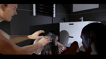 NTR Beauty cheating wife and BBC boss get fuck in front of her husban - 3D Hentai- V441
