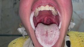 Cleaning my sharp teeth: A high quality moment with Athenea’s mouth | GTS Oral Vore & Toothpaste Messy