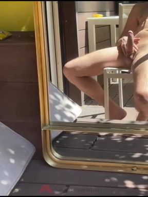 I Found This Video of My Str8 Flatmate Jerking off His Uncut Cock