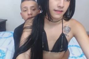 cock-squeezing transgirl receives Her butt fucked And Finger-banged