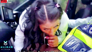 Public Road Punishment Cops Naughty Plea Ends in Sizzling Roadside Romance