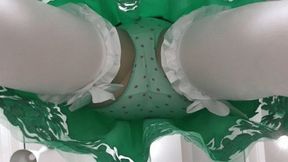 Upskirt in socks with the white bows on them MOV FULL HD 1080p