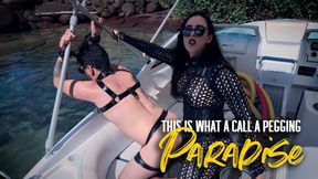 Mrs Nara fucks her slave in a tropical paradise (720 EN-sub)