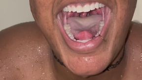 Shower Snack: Tiny Caught & Swallowed