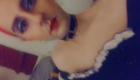 Sissy Becky's Fist Destroyed Gape Gushes Yellow Cum Mess