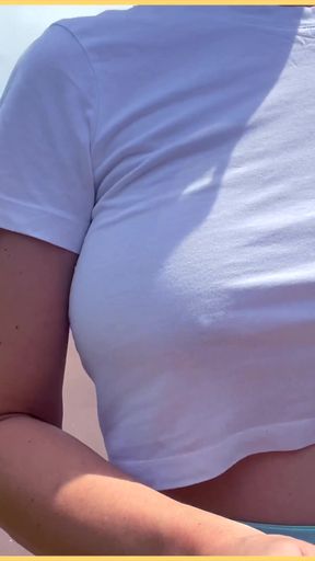 Wifey loves to be braless at all times.   Clip 3