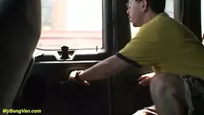 Busty MILF gets an bangvan invitation