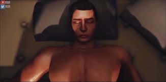 Gay cartoon big dick slams in outdoor camping shop
