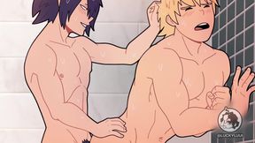 Tamaki Vs Mirio In The Gym Shower, Gay Porn Version Of The Anime My Hero Academia