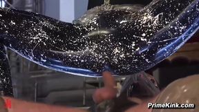 Latex Mistress Bella SciFi Cum