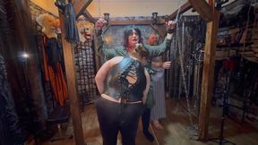 Part 1:- Punishment Session for Stephanie for Not Sucking Enough Cock with Domina Satana and Lanista Bear.