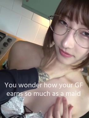 Slutty 20-year-old Asian cheats on her cute boyfriend