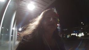 Silly Sissy is mature and a Horny fat assed CD has outdoor adenture at night