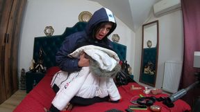 French Downjacket Seduction - Soft Fetish, Sensual Touch &amp; Gentle Masturbation 321