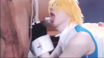 Black daddy barebacks sissy in cosplay outfit