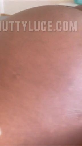 Ebony Solo Anal Backshots