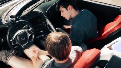 Two gay blokes are bonking in the middle of nowhere