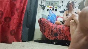 filming on halloween with my step-cousin, that total slut
