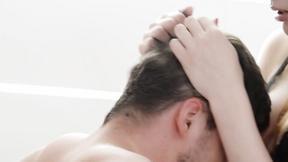 ”Satisfying Redhead Charlie Red waits for Boyfriend Kristof”