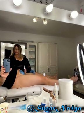 Natalie Is Shaving My Favorite Client's Cock