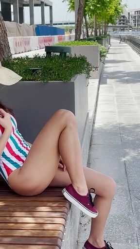 Very Risky Public Masturbation
