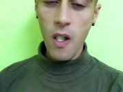 Eating food fetish - Chewing banana with crunchy sound