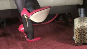Surrender to Mistress\' Sultry Red Stilettos.
