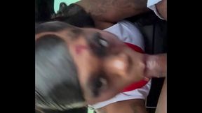 Black MILF cheerleader gets huge BBC in POV