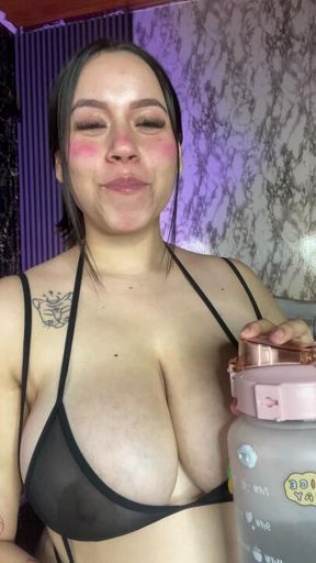 be hydrated and look at boobs